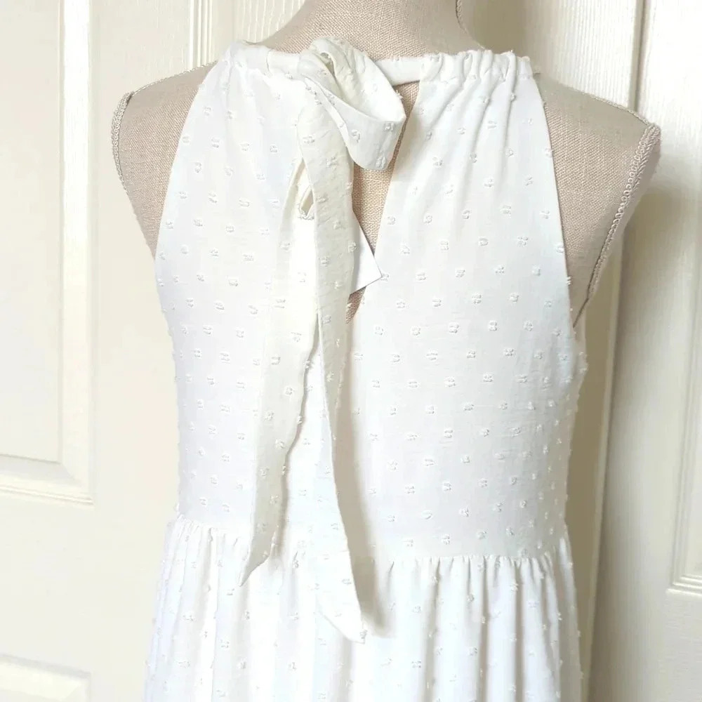 Gibsonlook Clip dot Halter Neck Midi Dress - Picture 6 of 9